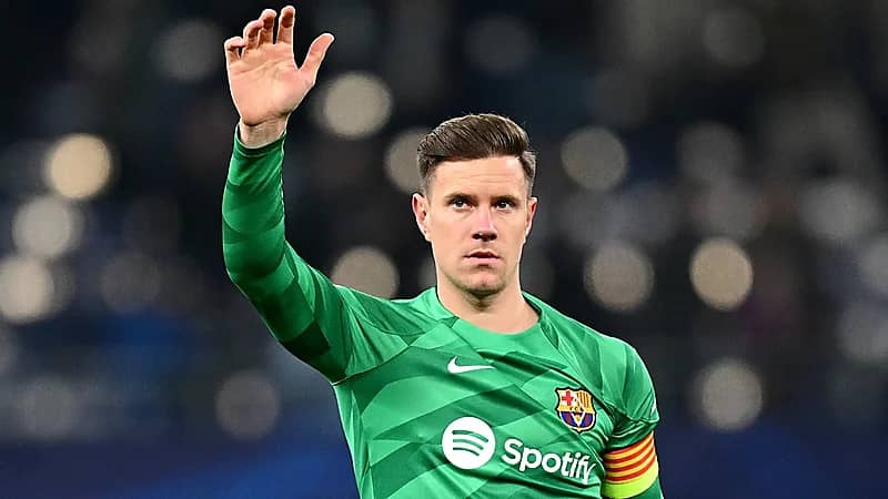 تير شتيجن : أنا راضٍ عن وضعي في برشلونة