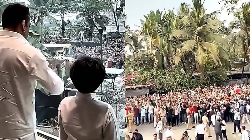 سلمان خان يُحيي معجبيه من خلف زجاج مضاد للرصاص .. فيديو