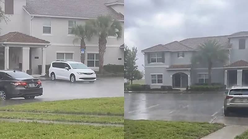 أمطار غزيرة تضرب أورلاندو قبل ساعات من مباراة الهلال .. فيديو