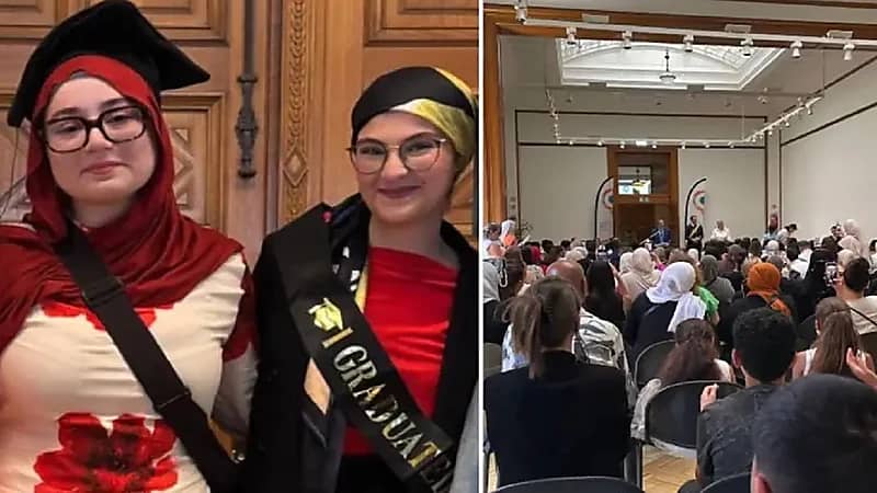 منع فتاتين مسلمتين من الصعود لمنصة التتويج بحفل تخرج في بلجيكا