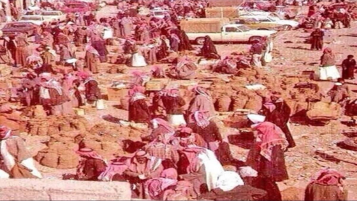 صورة نادرة لـ سوق الفقع في حفر الباطن