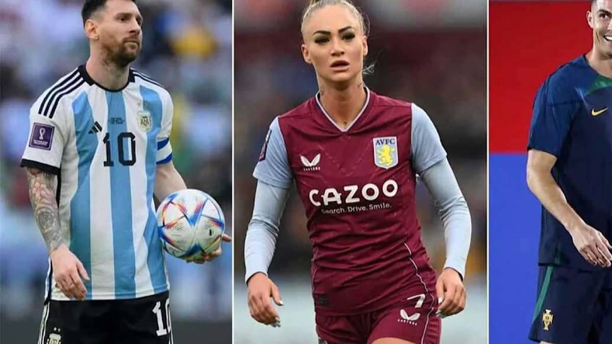 أجمل لاعبة كرة قدم في العالم تفضل رونالدو على ميسي