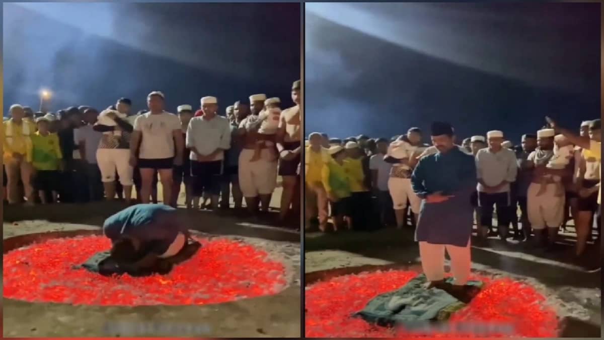 صلاة على الجمر بإندونيسيا لتجسيد أهوال يوم القيامة.. فيديو