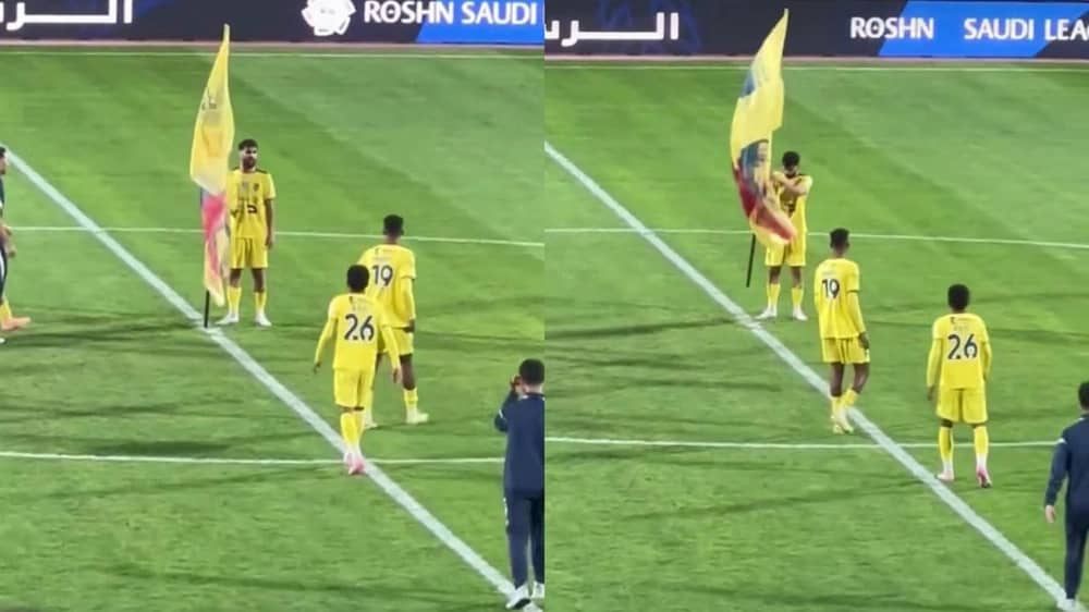 لاعب الحزم يحتفل بطريقته الخاصة بعد ديربي الخلود .. فيديو