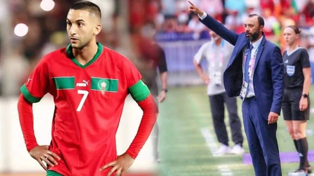 السكتيوي يوضح سبب غياب زياش عن قائمة المغرب لكأس العرب