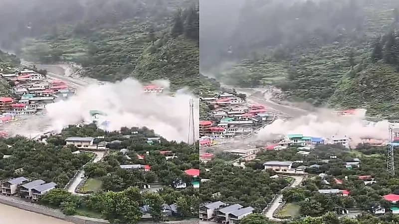 فيضانات مفاجئة تضرب منطقة أوتاركاشي في الهند.. فيديو