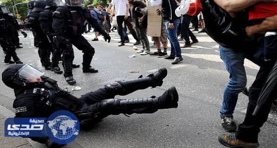 بالصور.. مظاهرات فى هامبورج الألمانية مع انتهاء قمة العشرين