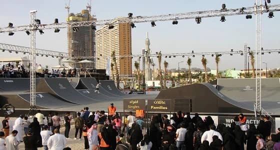 بالصور.. إقبال كثيف على فعاليات مهرجان رياضات المغامرة