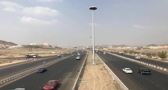 توقف الحركة المرورية بالدائري الثالث في العاصمة المقدسة