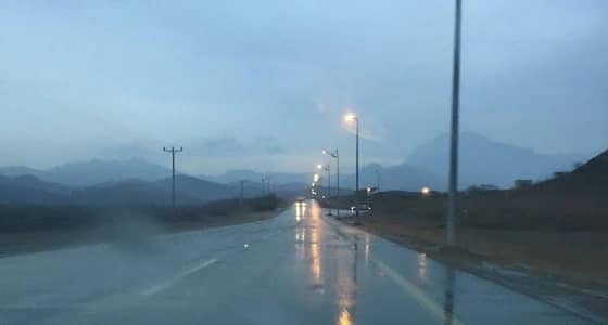 هطول أمطار على الباحة