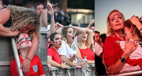 بالفيديو والصور.. انجلترا من الفرح إلى الألم