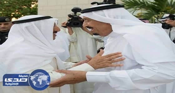 بالصور.. خادم الحرمين يستقبل أمير الكويت