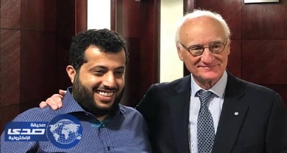 تركي آل الشيخ يحضر مباراة تشيلسي وروما