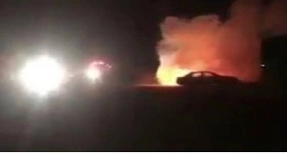 القبض على المتورطين في حرق سيارة سيدة الجموم