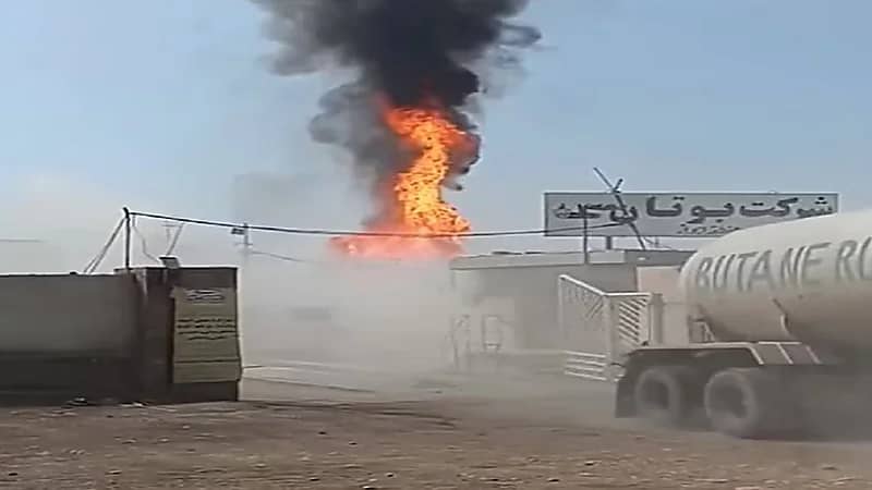 فيديو..قتلى في انفجار مخزن غاز بإيران