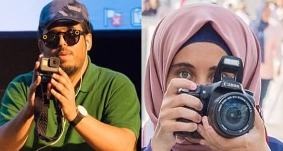 فتاة كفيفة تقتحم مجال التصوير متخذة ابن المملكة محمد سعد ملهمًا لها