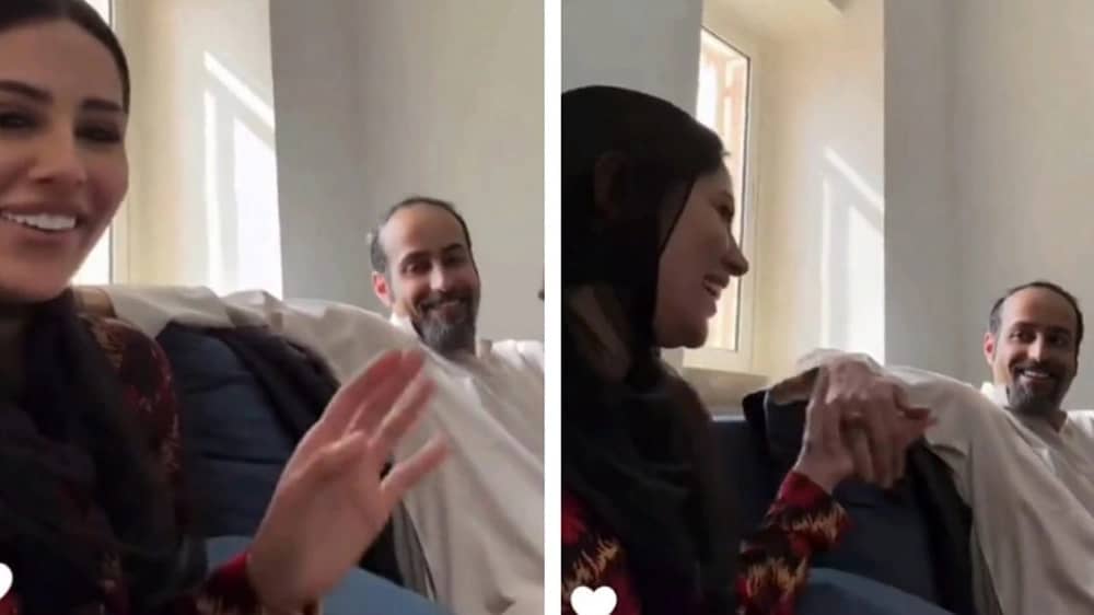 إلهام علي تتغزل بزوجها خالد صقر في كواليس شارع الأعشى 2 .. فيديو