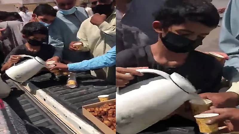 فيديو..طفل يقدم القهوة والتمر للمصلين بعد صلاة الجمعة بالقصيم