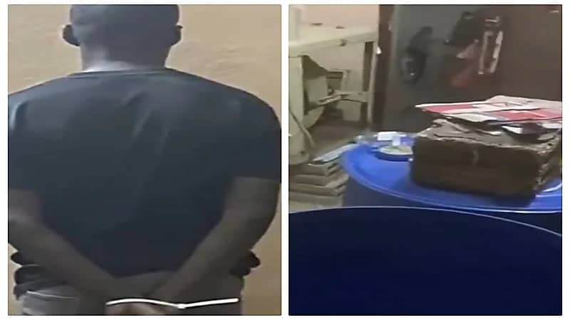 شاهد.. لحظة ضبط مصنع للخمور في ‎الرياض