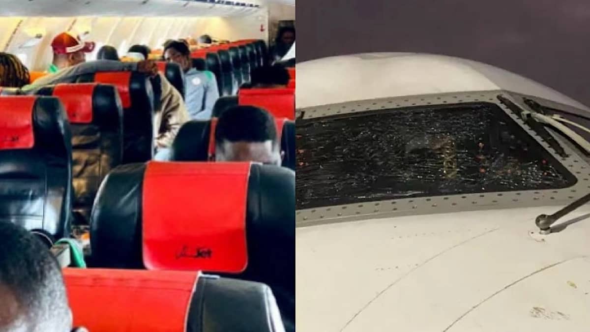 هبوط اضطراري لطائرة منتخب نيجيريا بعد تحطم زجاجها قبل مواجهة بنين