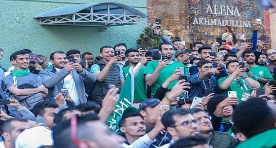 أبناء شهداء الواجب يشاركون المنتخب السعودي افتتاح كأس العالم 2018