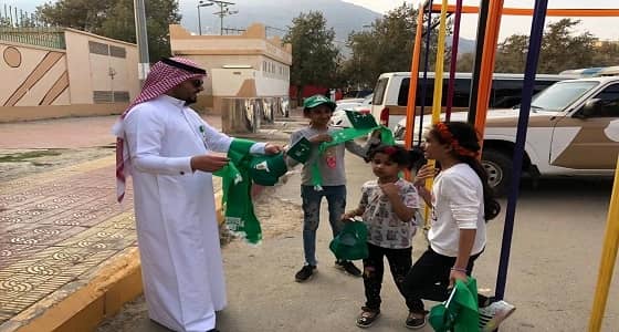 بالصور.. سياحة الباحة تحتفي باليوم الوطني 88