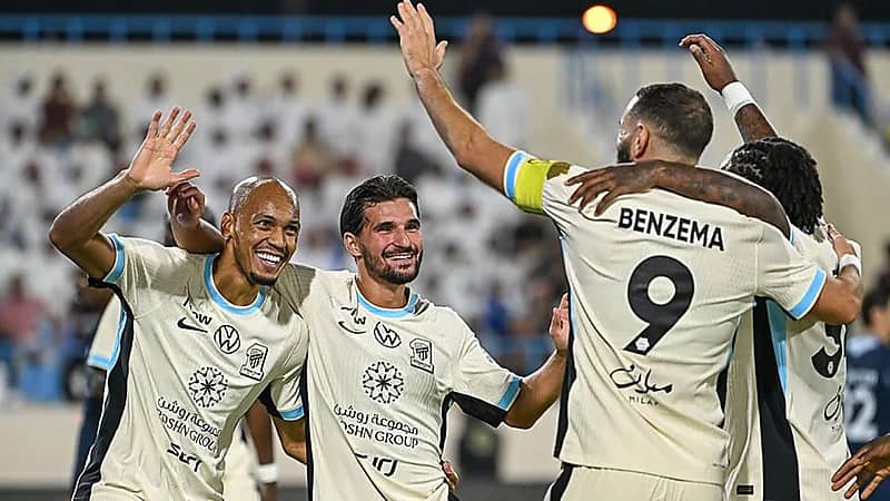 الاتحاد يقسو على الأخدود بخماسية.. فيديو