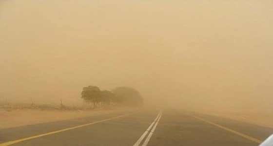 غبار وأتربة مثارة على نجران تستمر حتى المساء