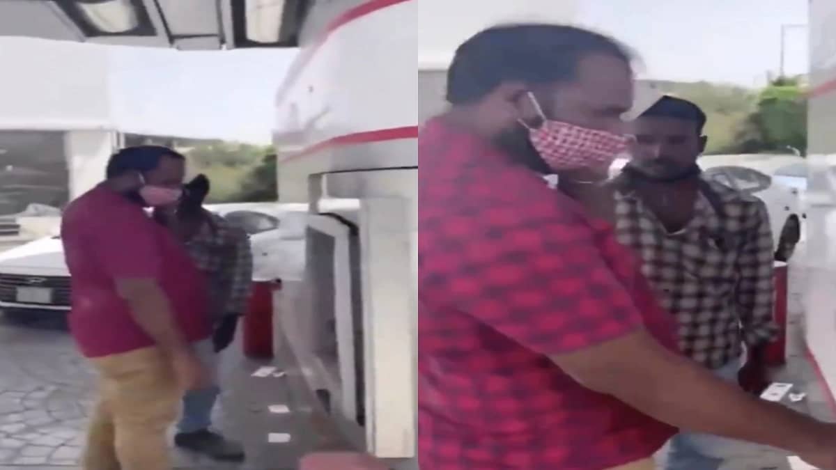 بالفيديو..مواطن يوبخ وافدًا لارتدائه " كمامة " على شكل شماغ