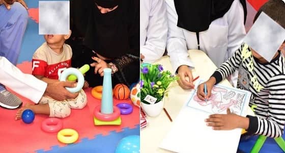 بالصور.. تنفيذ العلاج بالترفيه لطفلين تأثروا بالهجوم الإرهابي على مطار أبها