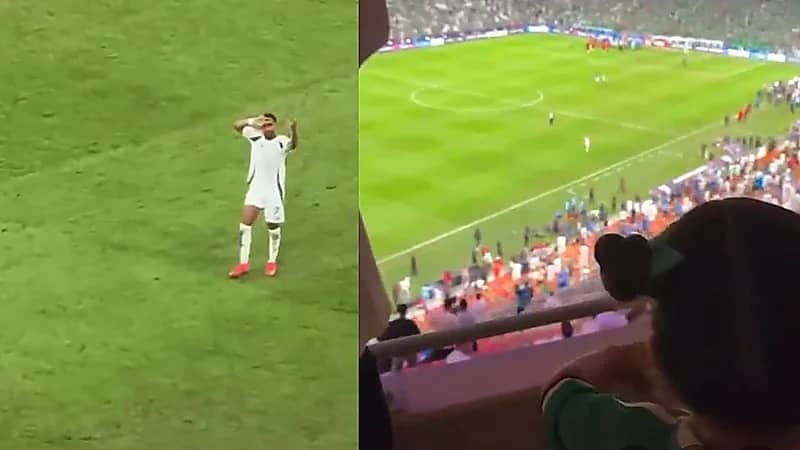 محرز يخطف قلوب الجماهير بتعامله مع ابنته .. فيديو