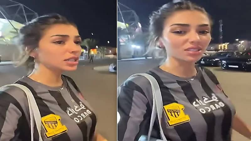 لحظة مغادرة المشجعة الاتحادية صوص غاضبة من ريمونتادا الهلال .. فيديو