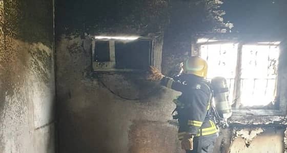شاهد.. «التكييف» يتسبب في اندلاع حريق بالمجاردة