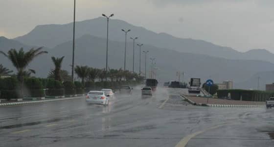سقوط ‏أمطار رعدية وزخات من البرد على بعض مناطق المملكة