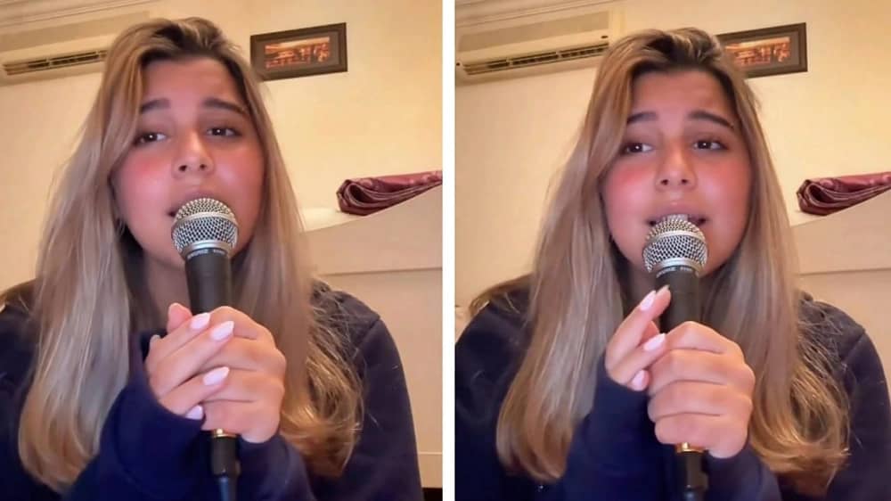 ابنة شيرين عبدالوهاب تشعل مواقع التواصل بـ "لوك" جديد وتغني لوالدتها .. فيديو
