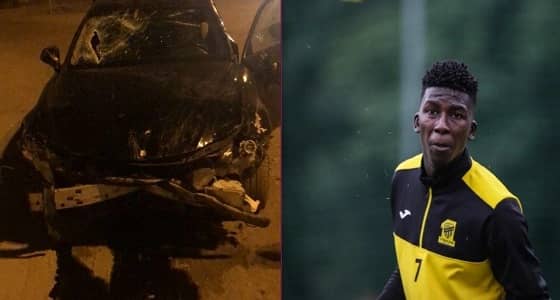 لاعب الاتحاد يتعرض لحادث مروري