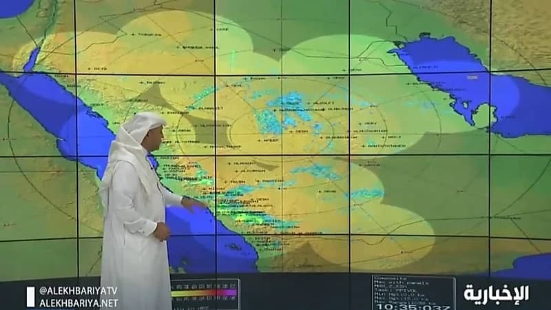 بالفيديو.. توقعات لأمطار رعدية مصحوبة برياح نشطة على بعض المناطق