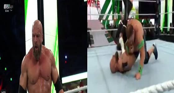 بالفيديو.. جون سينا يتغلب على تريبل إتش في أعظم رويال رامبل