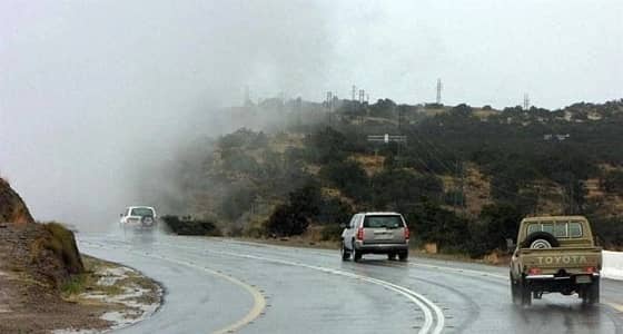 استمرار تساقط الأمطار الرعدية على الباحة