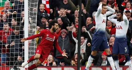 صلاح يشعل النيران الصديقة وينقذ ليفربول من التعادل أمام توتنهام