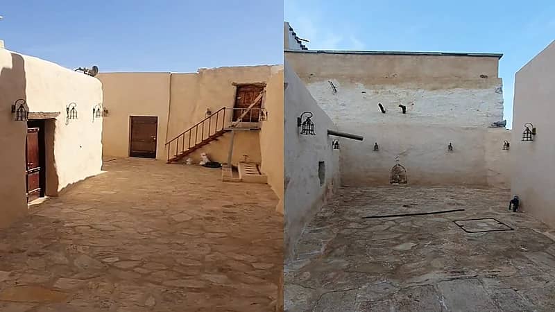 لقطات رائعة لمسجد قرية السرو أقدم مساجد النماص .. فيديو