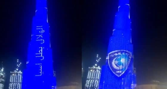 بالفيديو.. برج خليفة يحتفل بالهلال بعد الفوز بـ دوري أبطال آسيا 2019