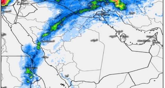 بالصور.. «المسند»: متوقع أن تزحف الحالة المطرية جنوبًا