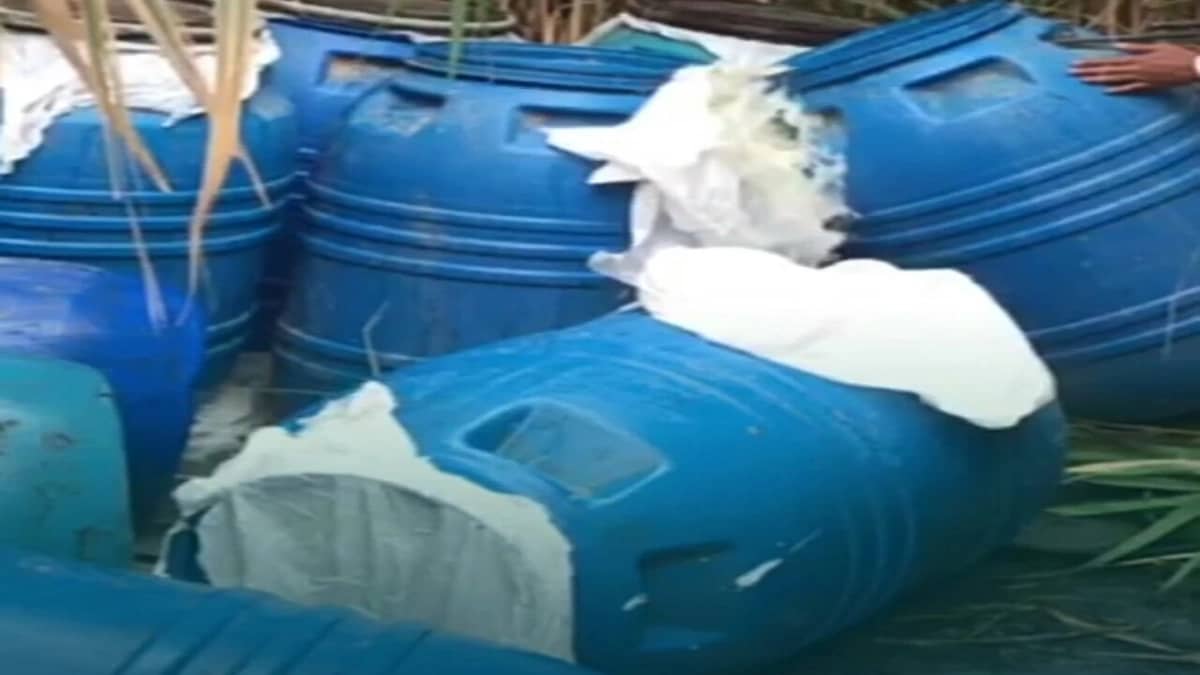 بالفيديو.. العثور على كمية كبيرة من الخمور في وادي حنيفة بالرياض