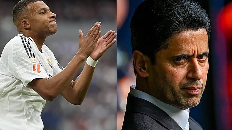 مبابي مازحًا: سأصافح الخليفي دون أن أبصق في يدي