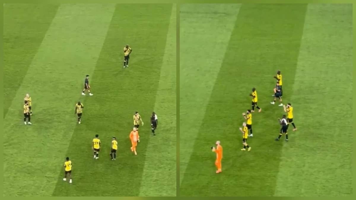 لاعبو الاتحاد يعتذرون للجماهير بعد خسارة الديربي.. فيديو