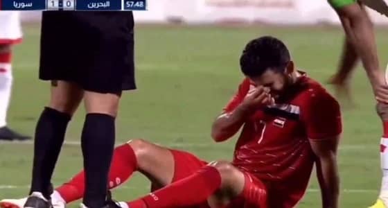 إصابة عمر خربين في ودية سوريا والبحرين