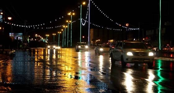 أمطار على محافظة محايل