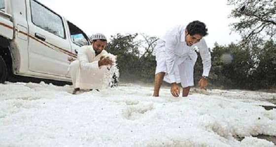 أمطار وثلوج على مراكز حقل