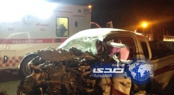 وفاة 4 وإصابة 3 بحادثين في تثليث